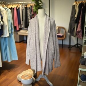 Anthropologie Angel of The North Knit Cardigan Sweater  Lilac Pink  Sz M Chunky